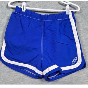 Vintage 90s Z Cavaricci Shorts Womens L Blue Nylon Athletic Retro Gym Sportswear